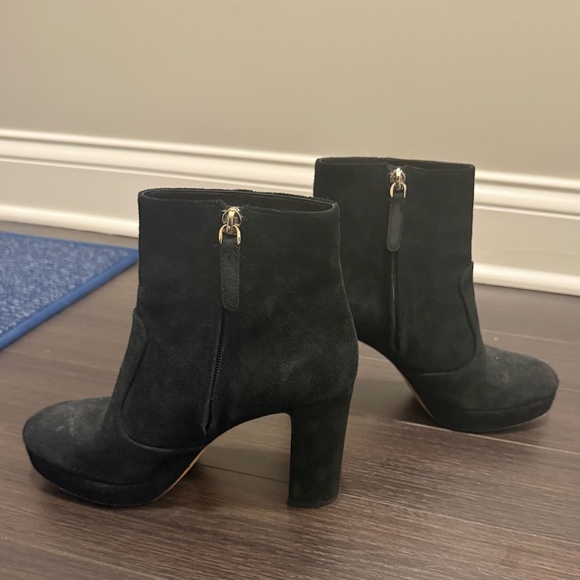 Kate Spade Barrett Platform Suede Boots in Black - Picture 3 of 5